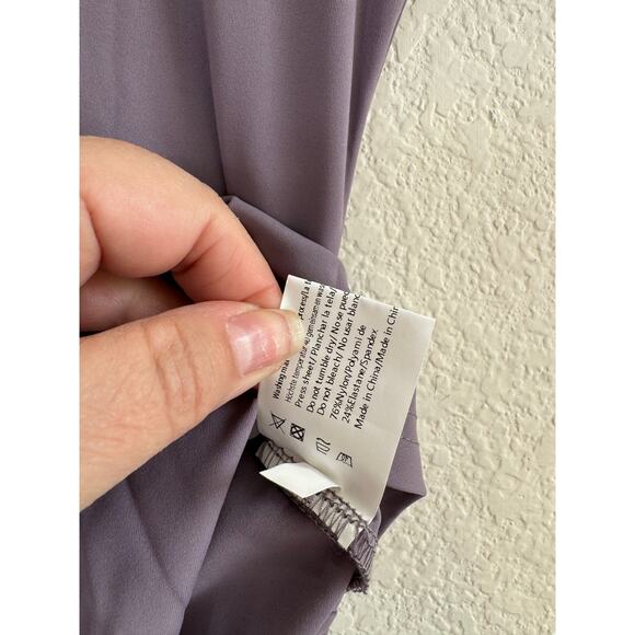NWOT Women's Sleeveless Sexy Purple Lavender Bodysuit Top Blouse Bodycon Small - Picture 10 of 11